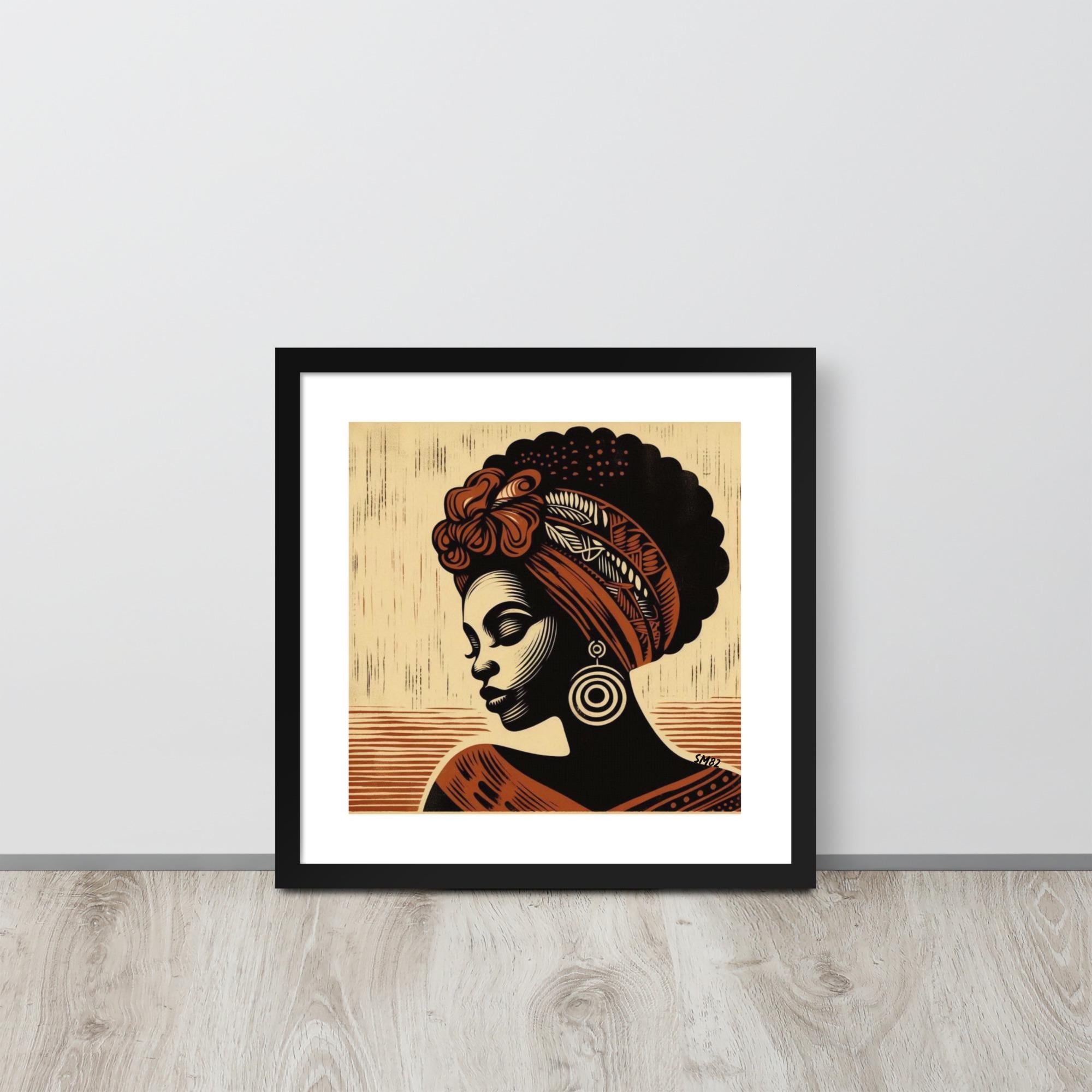Afrocentric Wall Art, Afro Art, Black Woman Wall Art, African Art ...