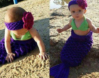 Scaly Mermaid Baby Costume and Photo Prop