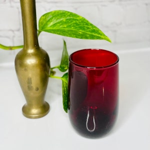 Vintage Anchor Hocking Ruby Red Juice Glass
