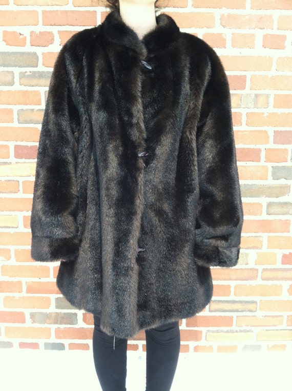 1970s Faux Fur Reversible Coat
