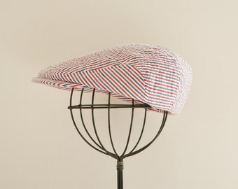 seersucker driving cap