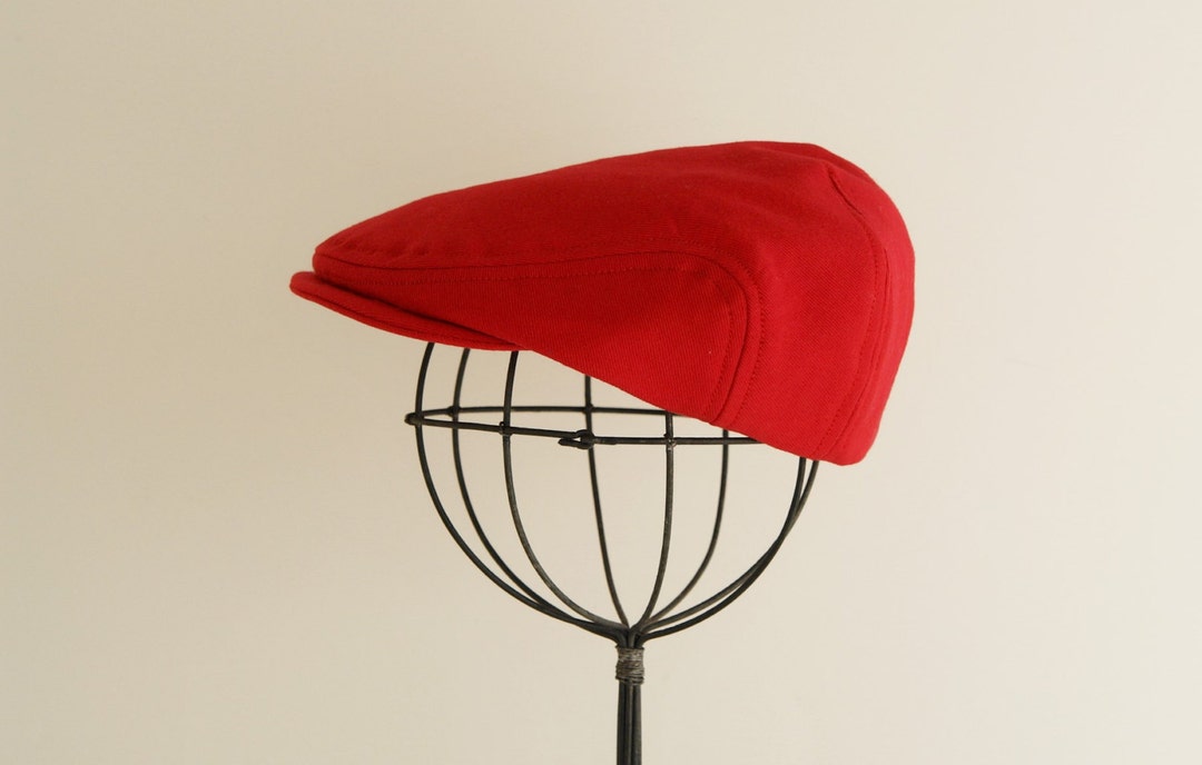 Red Baby Hat, Valentine's Day Photo Prop Red Newsboy Hat, Santa Baby