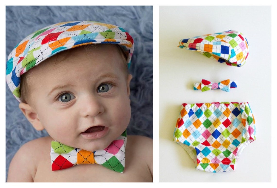Boy Toddler Bow Tie Hat and Suspenders Baby Boy Smash Cake Etsy