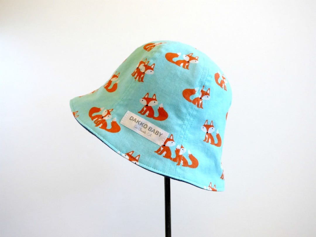 Cute Fox Summer Hat for Baby Boy Blue Baby Summer Hat Baby Etsy