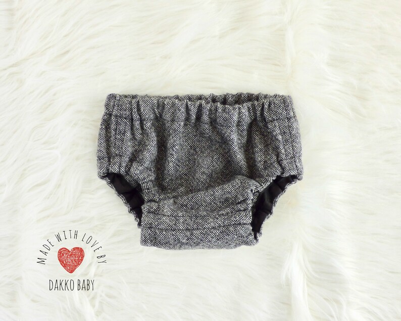 Baby Boy Bloomers Tweed Wool Diaper Cover Winter Nappy Etsy