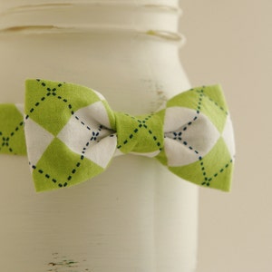 lime green bow tie and suspenders