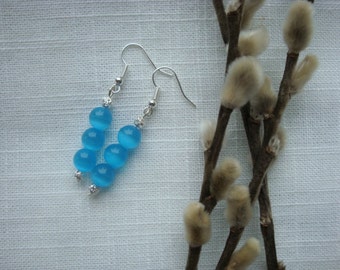 Mexican blue earrings