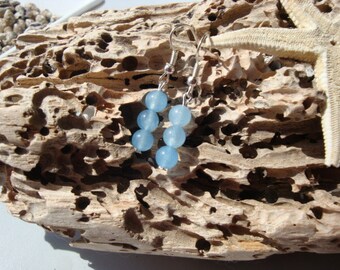 Pale blue earrings