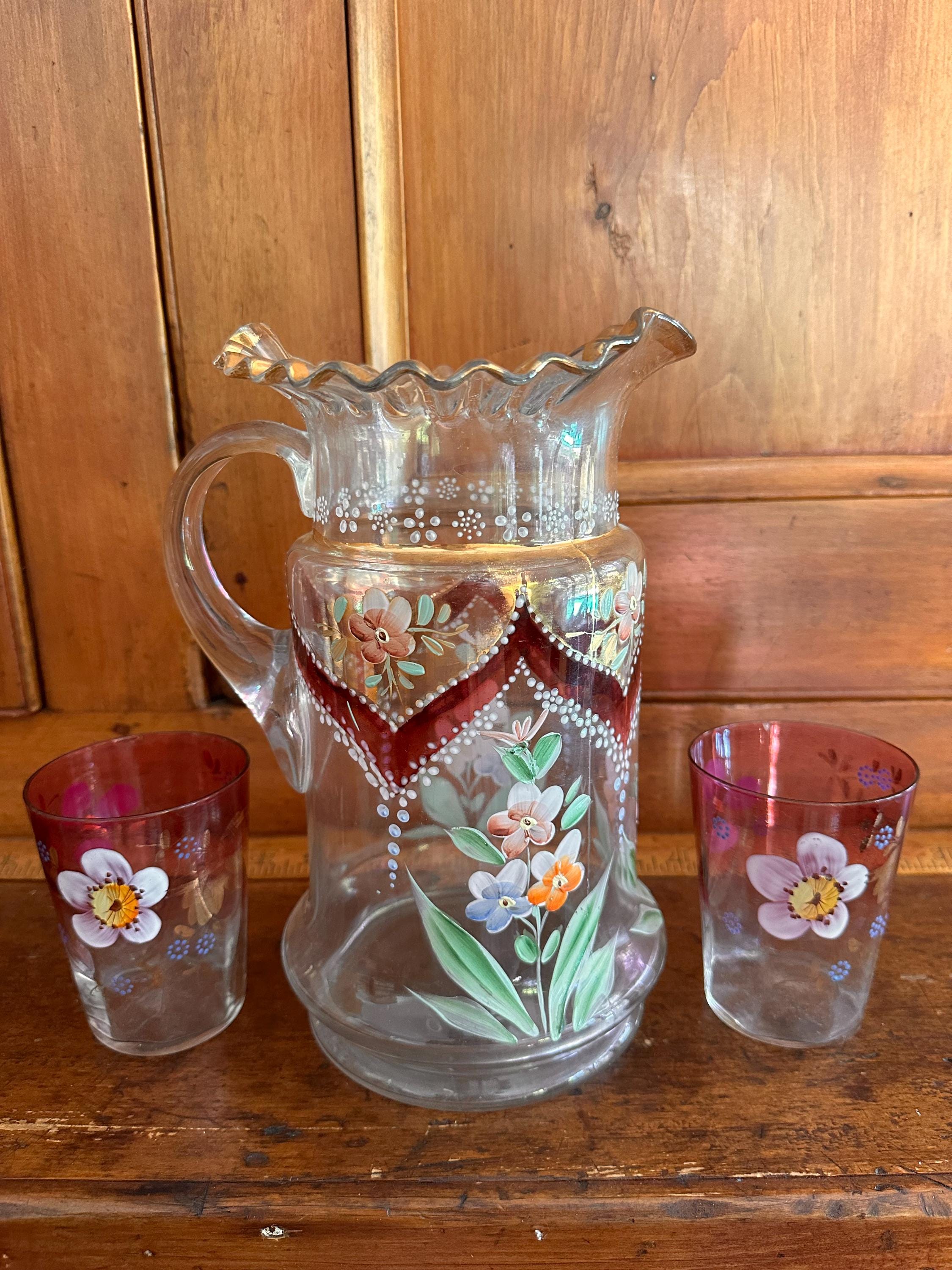 Antique Victorian Bohemian Moser Glass - Etsy