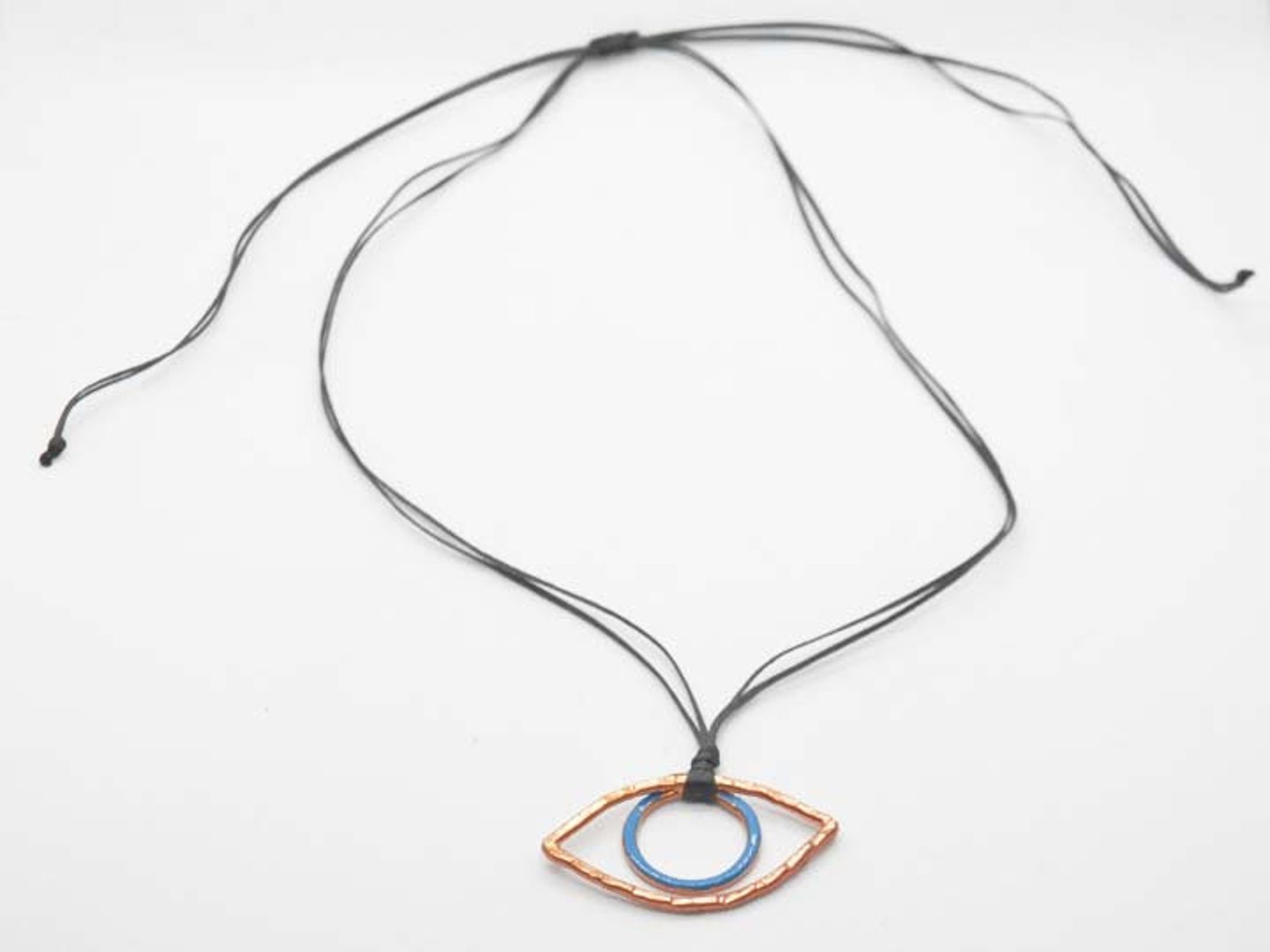 Evil Eye, Good Luck Pendant, Evil Eye Bracelet, Blue Evil Eye, Black