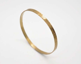 Hammered brass gold plated or platinum plated bangles , handmade bangles, hammered bangle bracelets, Rustic, Hammer Wrought