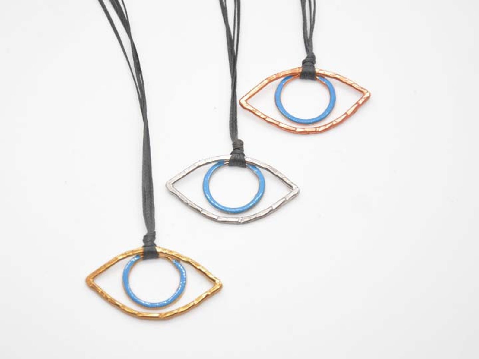 Evil Eye, Good Luck Pendant, Evil Eye Bracelet, Blue Evil Eye, Black