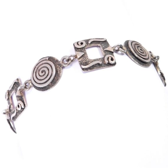 Fun Sterling Silver Handmade Artisan Bracelet