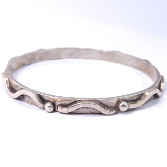 Handmade Sterling Silver Bangle Bracelet Artisan U