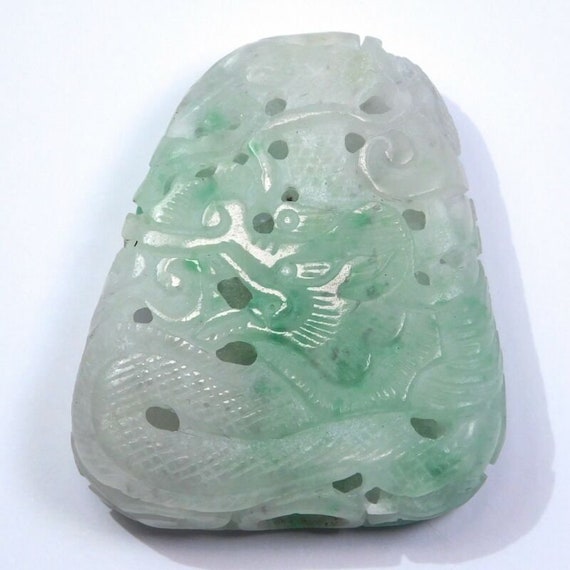 Incredible Jade Dragon Impossible Carved Amulet B… - image 4