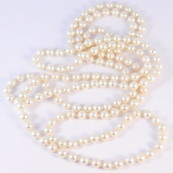 Elegant Cultured Pearl Necklace 5mm 35 Inches