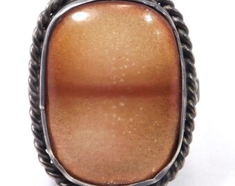 Art Deco Carnelian & Silver Ring Lovely