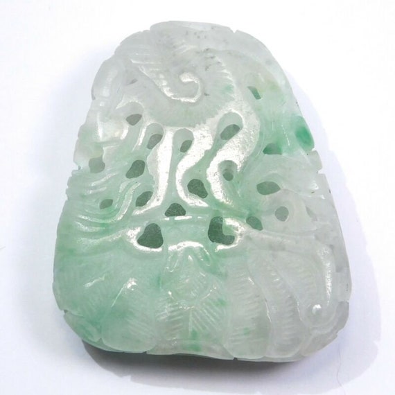 Incredible Jade Dragon Impossible Carved Amulet B… - image 3