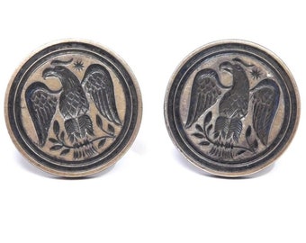 Allan Adler Sterling Silver Eagle Cufflinks