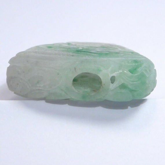 Incredible Jade Dragon Impossible Carved Amulet B… - image 9