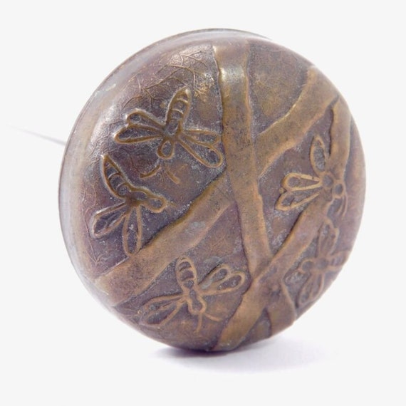 Arts And Crafts Bronze Hatpin Asian Insects - image 4