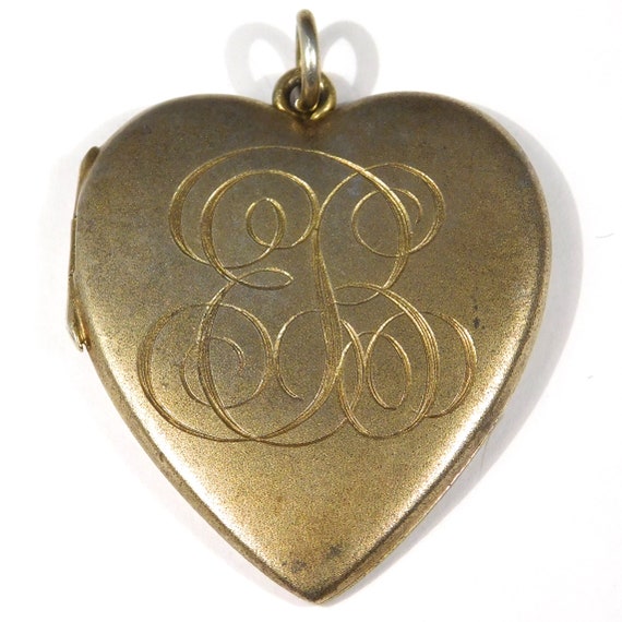 Victorian Locket Sterling Siver Heart Pretty