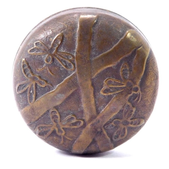 Arts And Crafts Bronze Hatpin Asian Insects - image 1