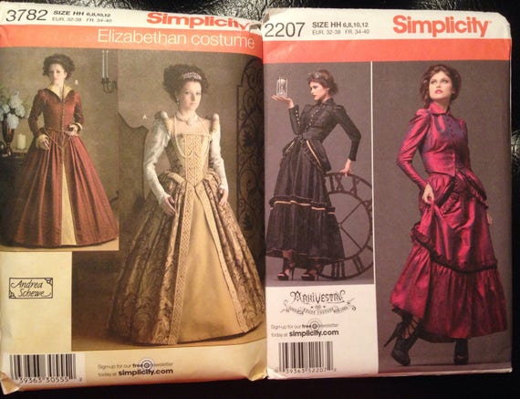 Simplicity Patterns 40 And 40 Elizabethen Costumes And Etsy Enchanting Simplicity Costume Patterns Simplicity Patterns 40 And 40 Elizabethen Costumes And Etsy Enchanting Simplicity Costume Patterns