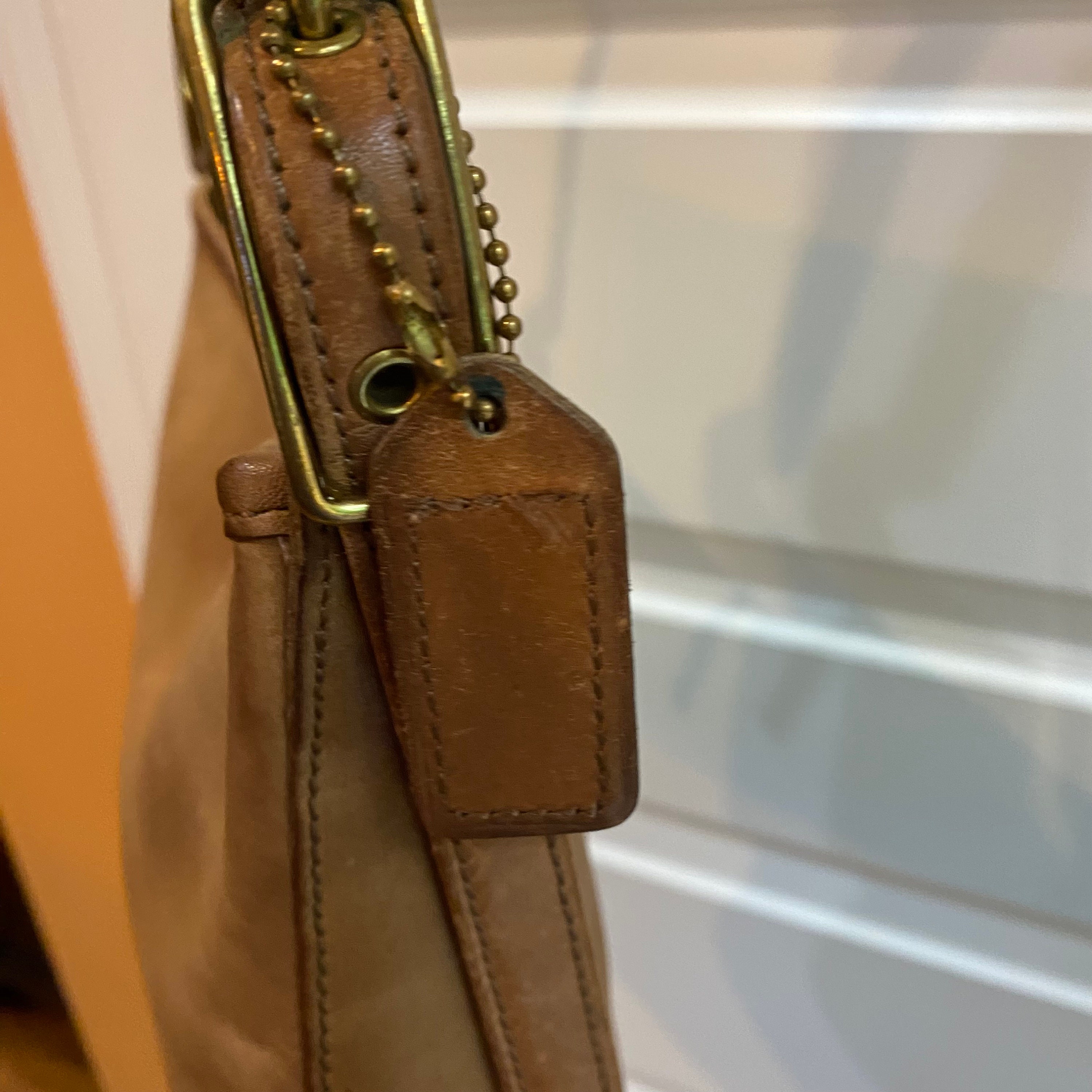 Vintage Coach Brown Leather Shoulder Bag - Etsy