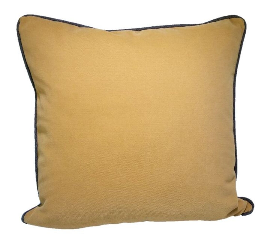 Yellow and Gray Pillow Cover Decorative 20x20 Throw Pillow Etsy