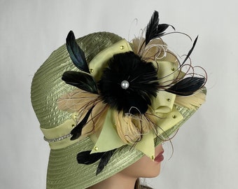 SALE Frau Hochzeit Kentucky Derby Church Coctail Couturer Woman Hat Party Barmitsva