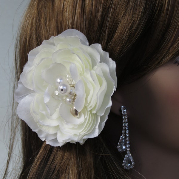 SALE Bridal Accessory - Wedding Hair Flower - Wedding Accessory-Pearl Beads