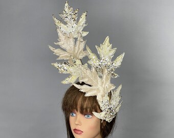 SALE Flower Headband Woman Kentucky Derby Bridal Coctail Hat Couture Bride Hat Party Headband