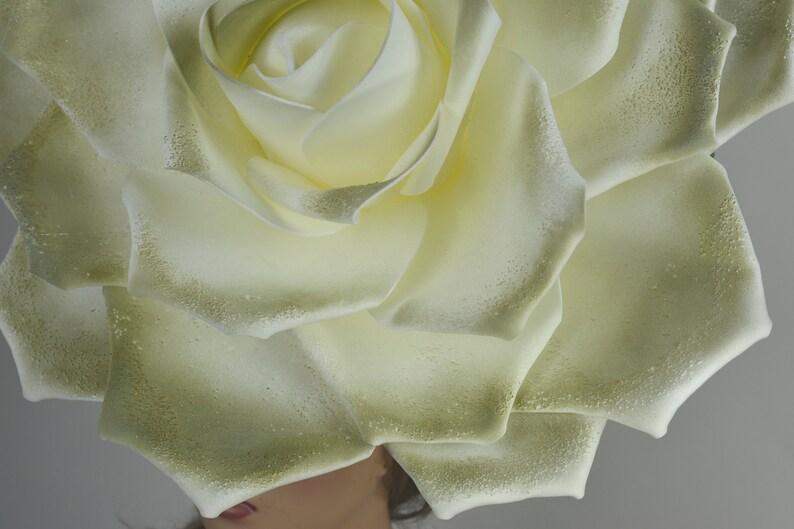 Over Size Rose Headband Wedding Hat Kentucky Derby Hat Church Hat Coctail Hat Couture Fascinator Bridal Hat