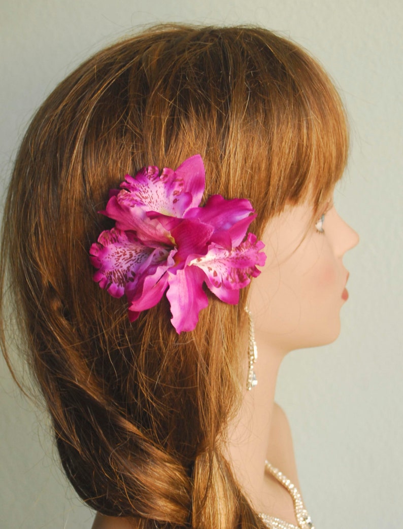 Bridal Orchid Hair Clip Wedding Hair Clip Wedding Accessory Bridal Accessory Orchids