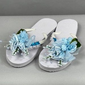 SALE Wedding Bridal Flip Flops Wedding Flip Flops Bridsmaid Shoes Beach Shoes