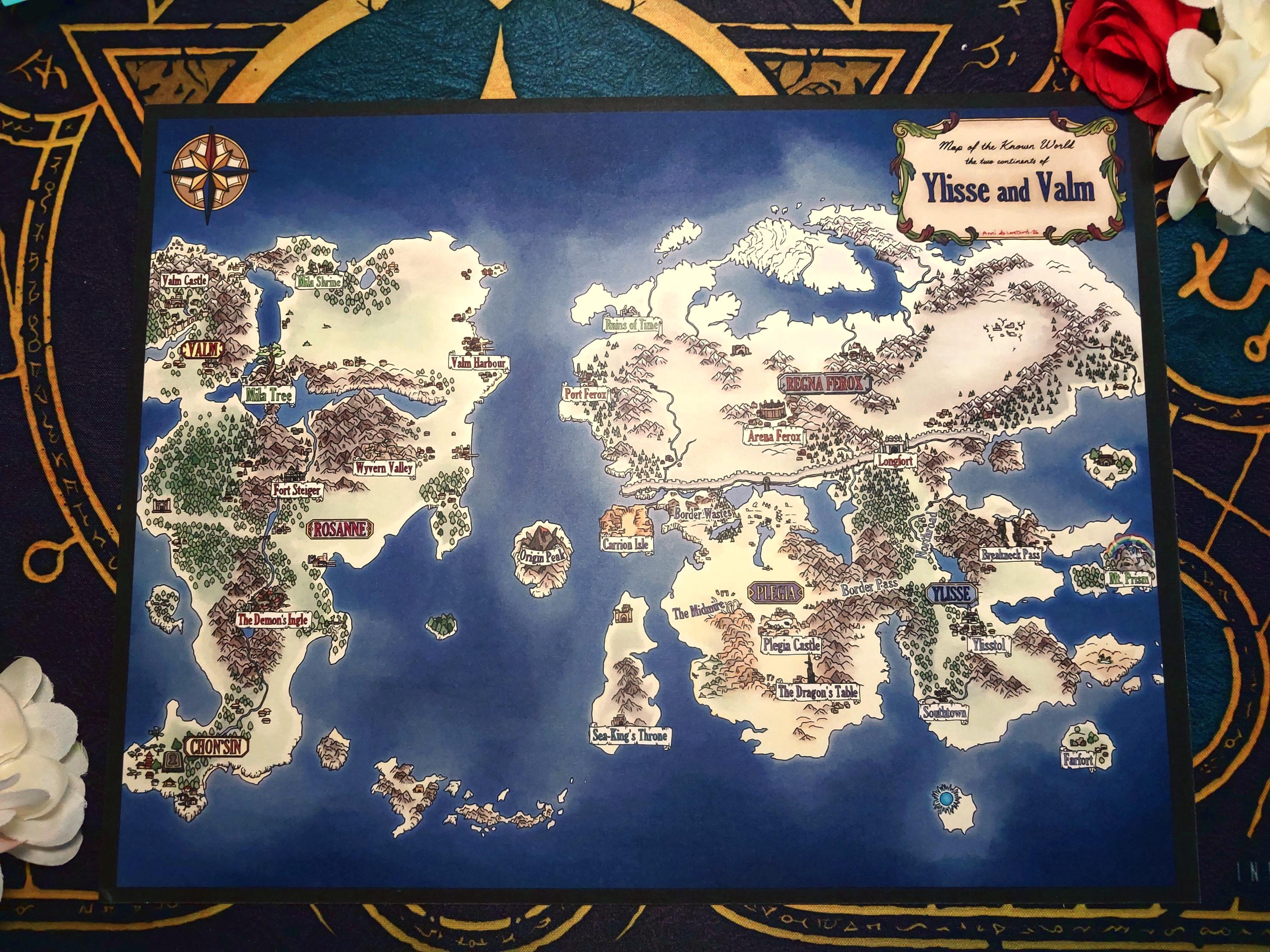Fire Emblem Map of Ylisse and Valm Poster - Etsy Australia