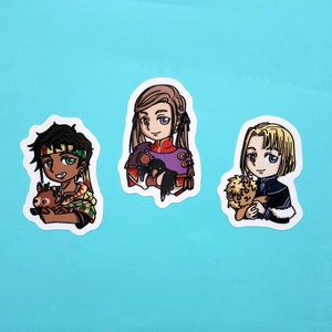 Fire Emblem Three Houses Stickers: Baby Lords Edelgard, Dimitri, Claude (FE3H)
