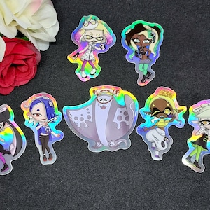 Splatoon Idols Holo Stickers: Squid Sisters, Off the Hook, Deep Cut Sets