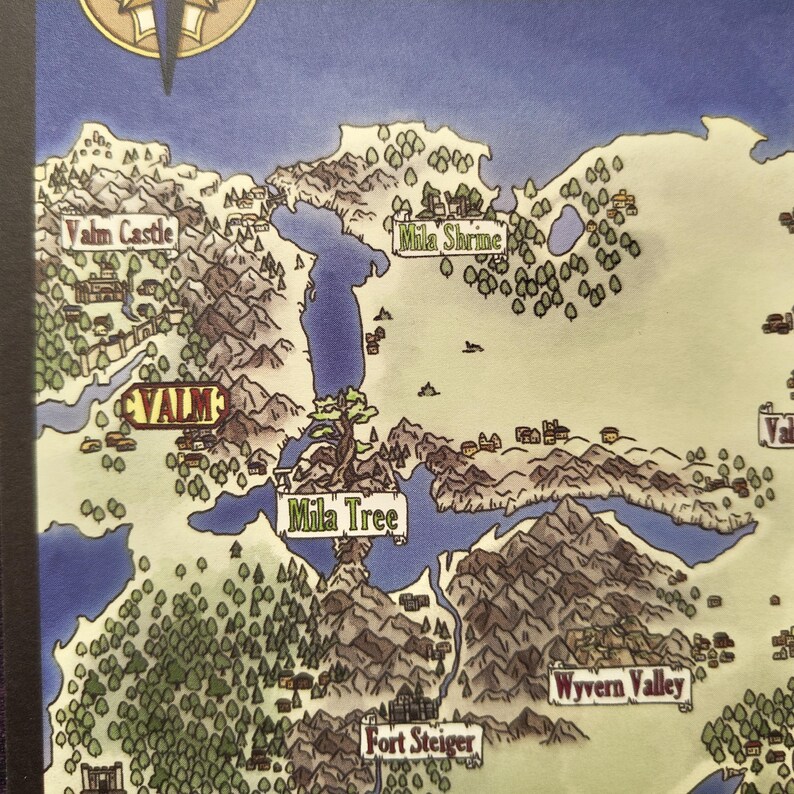 Fire Emblem Map of Ylisse and Valm Poster - Etsy Australia