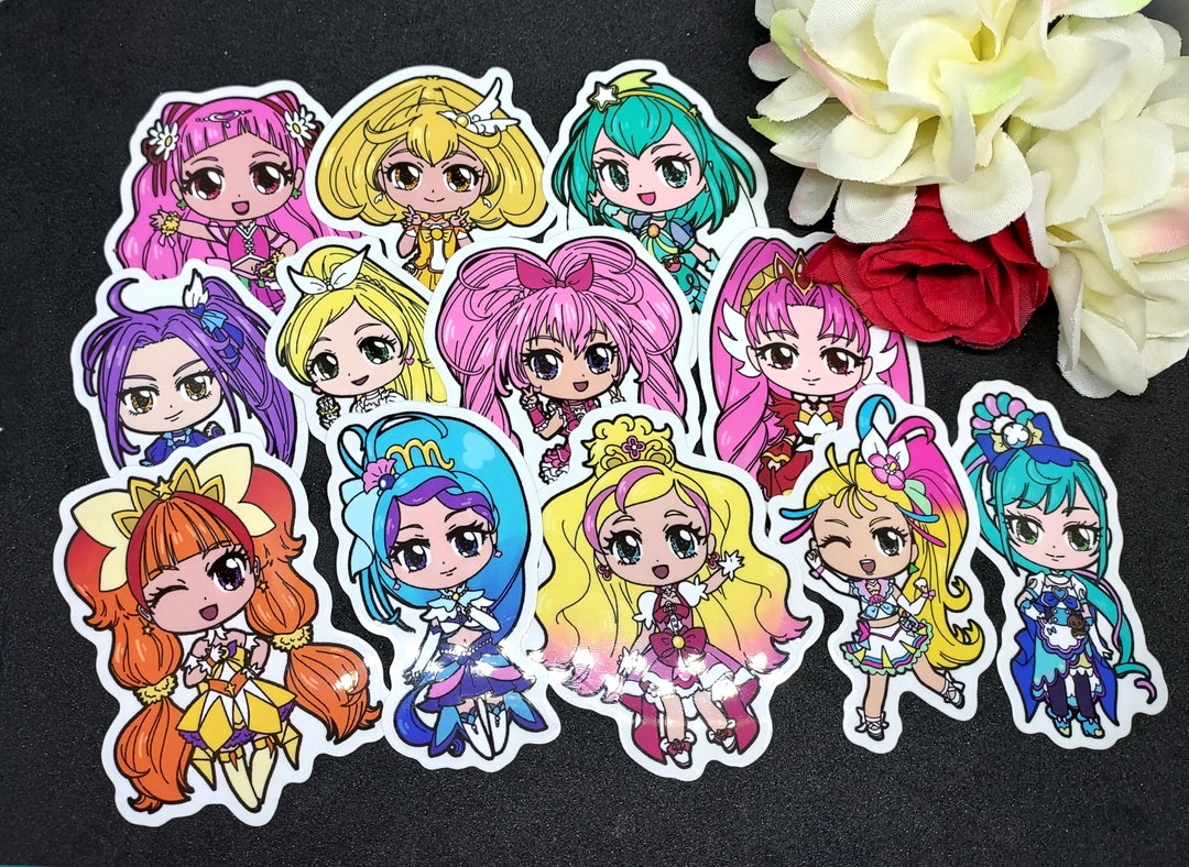 Pretty Cure/ Glitter Force Stickers: Transparent Magical