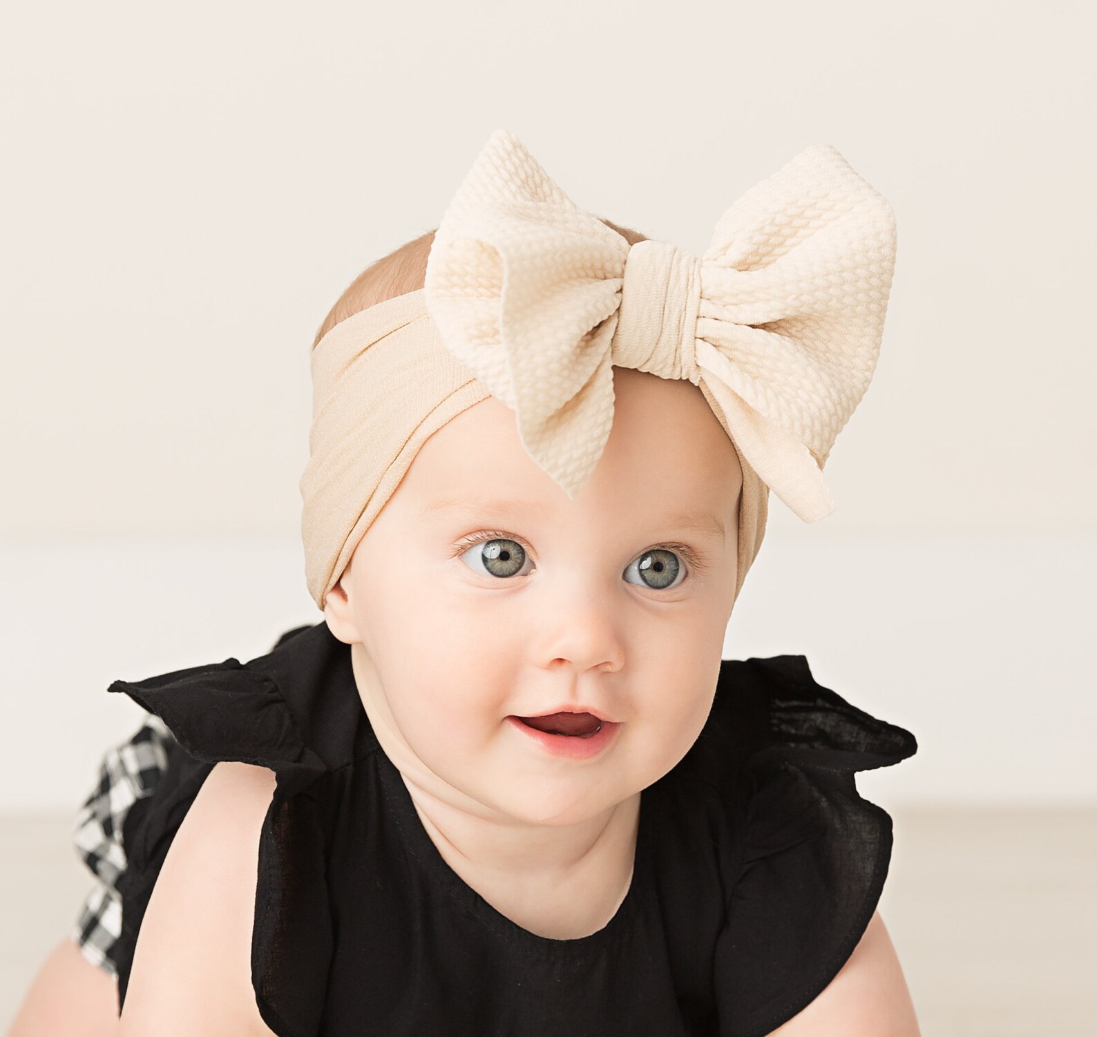 Large Bow Headwrap Nylon Baby Headband One Size Fits ALL Etsy