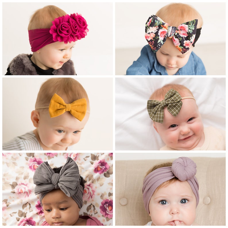 Baby Girl Hair Bow Headbands Grab Bag of Baby Headbands Etsy