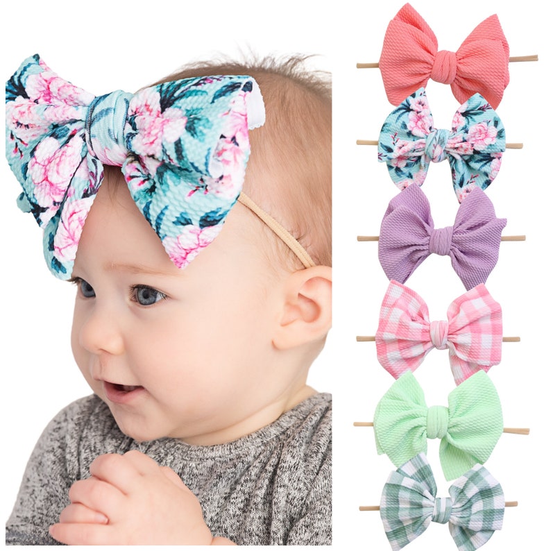 big bow nylon headband