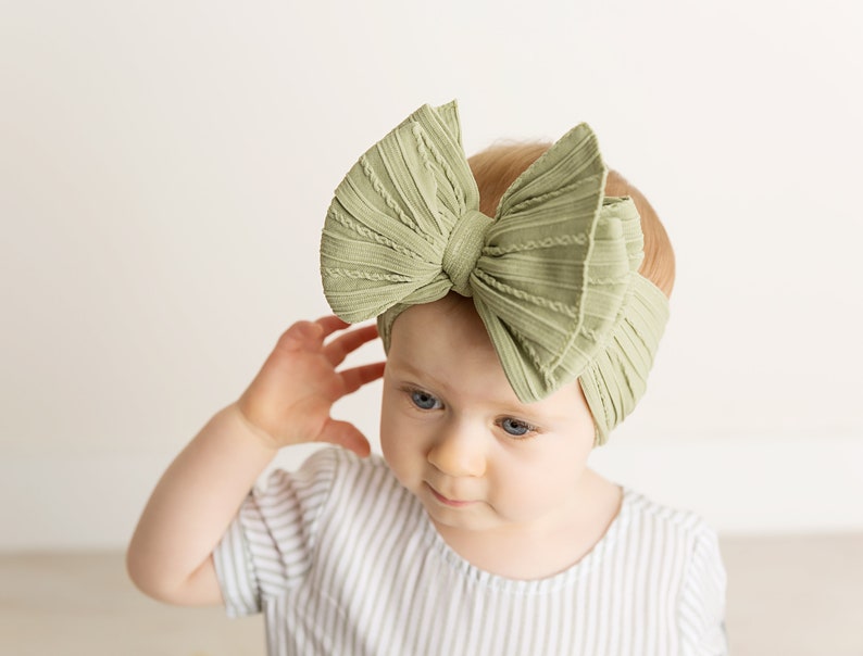 big bow nylon headband