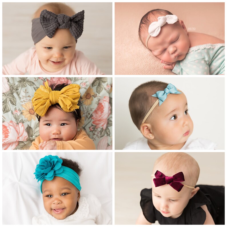 Baby Girl Hair Bow Headbands Grab Bag of Baby Headbands Etsy