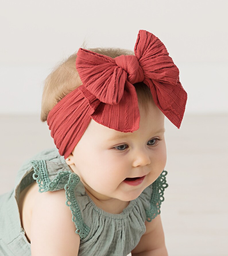 big bow nylon headband