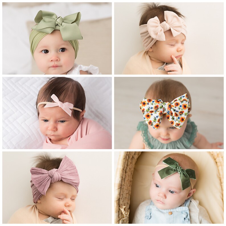 Baby Girl Hair Bow Headbands Grab Bag of Baby Headbands Etsy