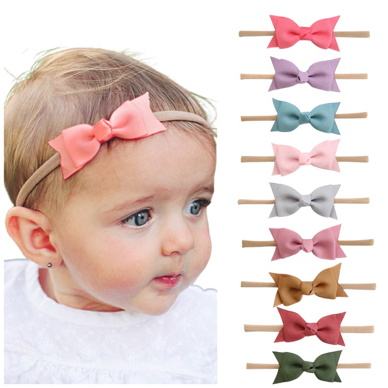 Baby headband newborn bow headband baby girl hair bows Etsy