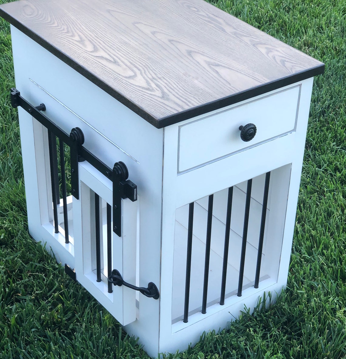 Dog Crate End Table Doggie Lair End Table Dog Crate Etsy